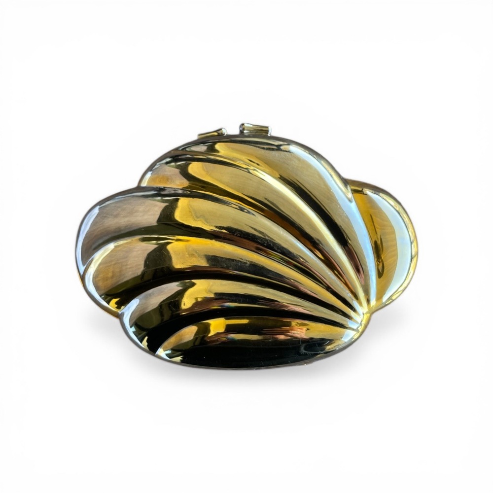 Gold‎ Clamshell Evening Bag